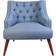 Furniturebox Tejares Indigo Blue/Natural Fåtölj