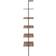 vidaXL Ladder Dark Brown/Black Estantería Escalonada 185cm