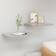 vidaXL 326595 Concrete Grey Væghylde 50cm 2stk