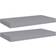 vidaXL 323851 Grey Vägghylla 50cm 2st