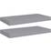 vidaXL 323851 Grey Wall Shelf 50cm 2pcs