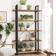 Vasagle Industrial Stable Rustic Brown/Black Book Shelf 177.5cm