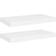 vidaXL 323809 White Wall Shelf 50cm 2pcs