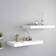vidaXL 323809 White Wall Shelf 50cm 2pcs