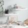 vidaXL 323746 White High Gloss Wall Shelf 50cm 2pcs