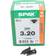 Spax Träskruv 3 mm 20 mm T-Star Plus Stål 200st