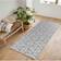 Serdim Rugs Cubed Trellis Design Grey 60x220cm