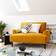 Swyft Loveseat Mustard Velvet Sofa 125cm