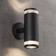 Nordlux Birk Double Black Vægarmatur ∅ 11cm