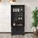 Costway Accent Black Storage Cabinet 24x49"