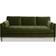 Jennifer Taylor Knox Olive Green Performance Velvet Sofa 84" 3 Seater