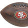 Wilson NFL San Francisco 49ers Color Logo Football - Brown