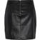 Pieces Selma Faux Leather Skirt - Black