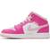 Nike Air Jordan 1 Mid GS - White/Medium Soft Pink/Fierce Pink