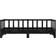 vidaXL Pull Out Black Soffa 203.5cm 3-sits