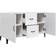 vidaXL Engineered Wood High Gloss White Buffet 100x60cm