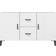 vidaXL Engineered Wood High Gloss White Buffet 100x60cm