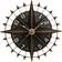 Home ESPRIT Compass Vintage Black/Gold Wall Clock 80cm