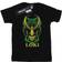 Marvel Boy's Loki Badge T-shirt - Black