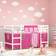 vidaXL white and pink, 90 200cm Loft Bed with Bed Frame Solid Wood Pine Pink/White