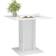 vidaXL 800258 High Gloss White Matbord 80x80cm