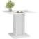 vidaXL 800258 High Gloss White Mesa de comedor 80x80cm