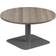 VIVACE Low Grey Oak/Silver Coffee Table 80cm