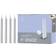 Light In The Dark Dripless Chimes White Candle 10.2cm 60pcs