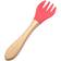 Grandado Wooden Silicone Baby Fork Spoon