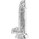 Toy Joy Clear Dildo w. Balls 7"