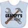 Inktastic Grampy Grandpa's Little Helper in Black Baby Bib