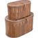 Storied Home Modern Dark Brown Storage Box