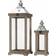 A Lot Decoration Shine Old Wood Silver/Natural Lykta 56cm 2st