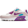 Nike Kid's Air Max 90 LTR GS - Summit White/Platinum Violet/Aquamarine/Viotech