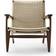 Carl Hansen & Søn CH25 Oiled Walnut/Natural Wicker Lounge Chair 73cm