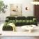AllModern Sigma Olive Green Sofa 72.5" 2 Seater
