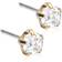 Blomdahl Tiffany Precious Earrings - Gold/Transparent