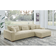 Wade Logan Asyiah Cream Sofa 114.5" 2pcs 3 Seater