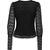 Only Fun Lace Embellished Long Sleeve Top - Black