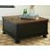 Ashley Valebeck Farmhouse Lift Top Brown/Black Coffee Table 36x36"