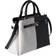 Michael Kors Reed Large Two Tone Graphic Logo Belted Satchel - Black Combo