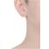 Genevive Stud Earrings - Silver/Transparent