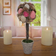 National Tree Company Artificial Potted Plant, Includes Distressed Gray Pot Pink Easter Decoration 14"