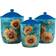 Certified International Golden Sunflowers Set of 3 Kitchen Container 3pcs