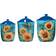 Certified International Golden Sunflowers Set of 3 Kitchen Container 3pcs