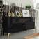 Creative Furniture Luxury Modern Black High Gloss/Gold Sideboard 140x80cm