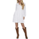 Vila Long Sleeve Knee Length Dress - Optical Snow