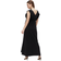 Mamalicious Roberta Mary Ruffle Maxi Maternity & Nursing Dress Black