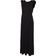 Mamalicious Roberta Mary Ruffle Maxi Maternity & Nursing Dress Black