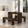 vidaXL Engineered Wood Smoked Oak Bordgruppe 50x102.1cm 3stk